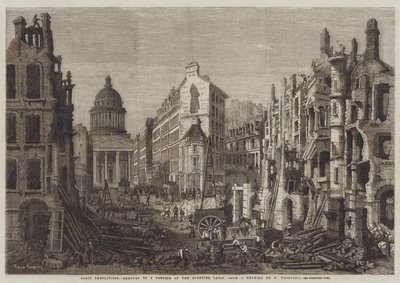 Démolitions à Paris, enlèvement d